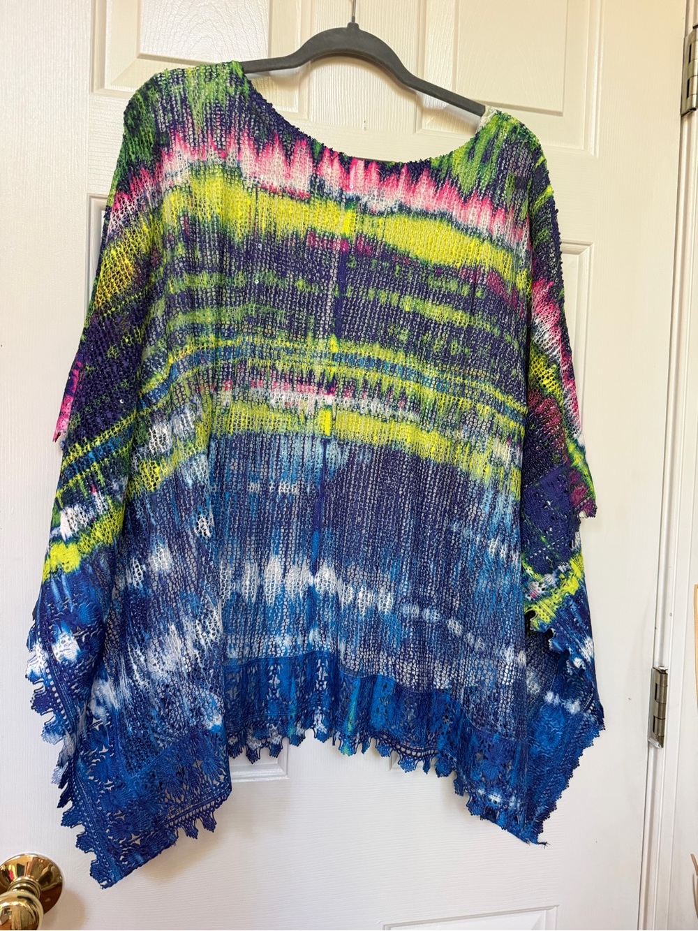 Oasis Knit Tunic in Blue, Green & Pink - Picture 5 of 5